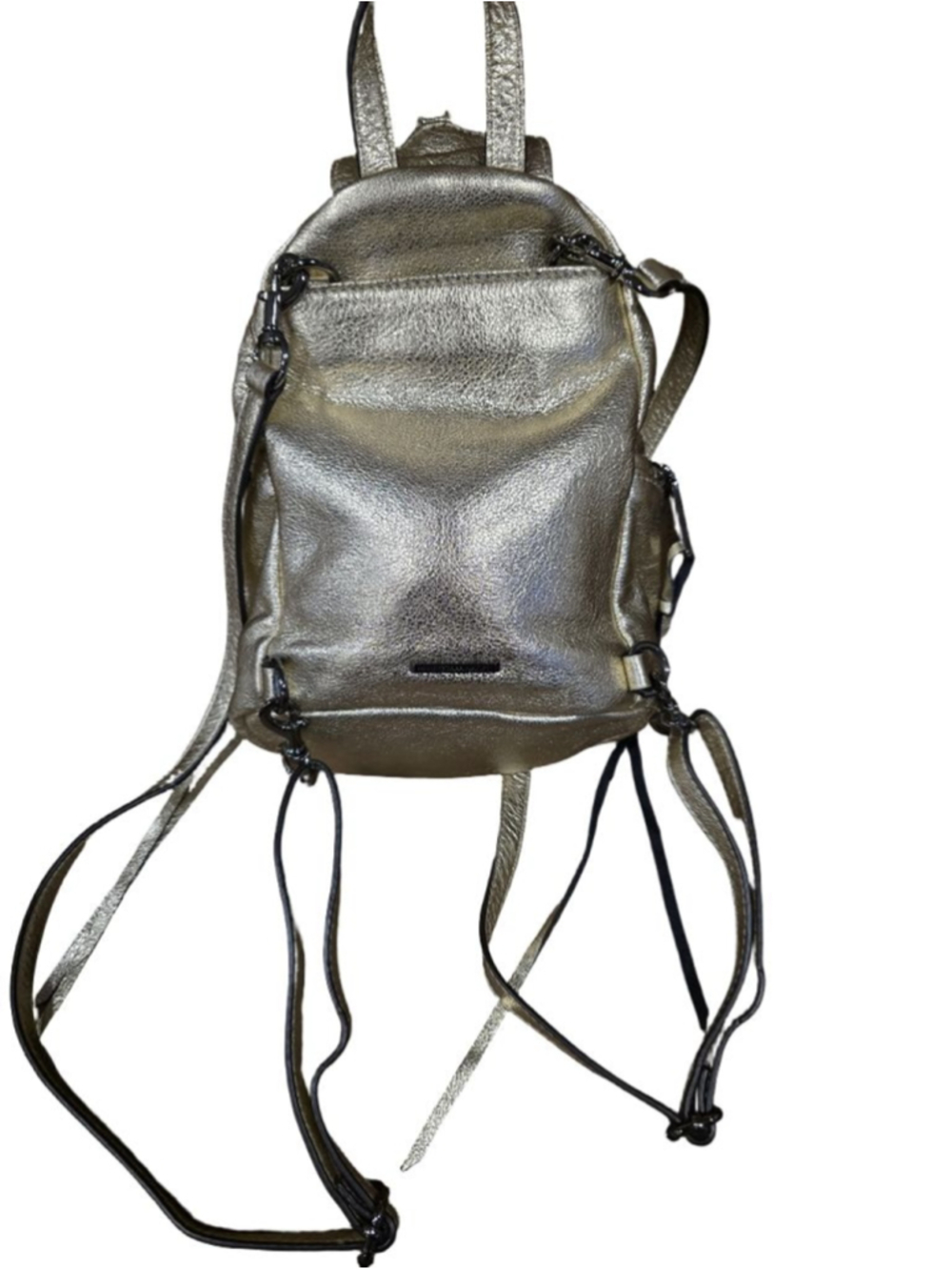 Women's Rebecca Minkoff Julian Mini Metallic Backpack Gold